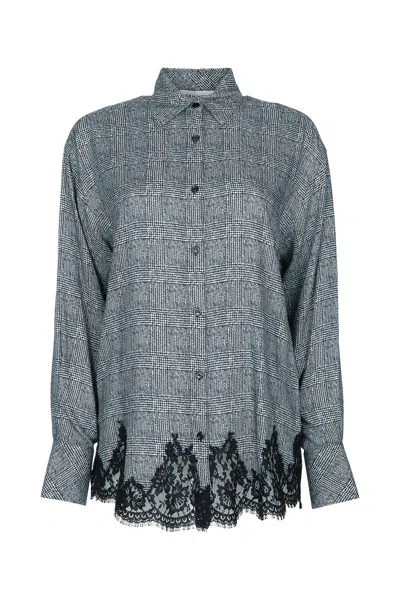 Ermanno Firenze Camicia Con Pizzo Check In Multi