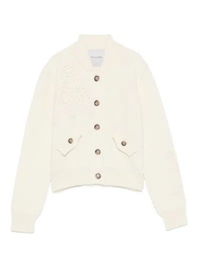 Ermanno Firenze Cardigan In White