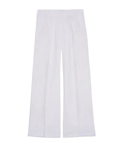 Ermanno Firenze Casual Pants With Belt Loops In White
