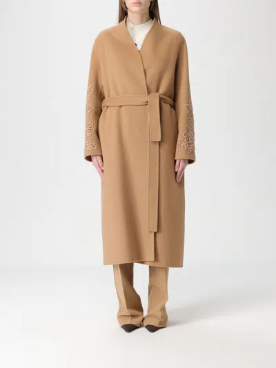 Ermanno Firenze Coat Woman  In Brown