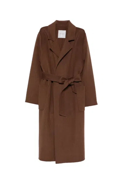 Ermanno Firenze Coats In Brown