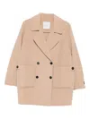 Ermanno Firenze Coats Dove Grey In Multi