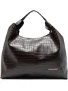 Ermanno Firenze Coco Print Hobo Tote Bag In Brown