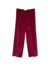 Ermanno Firenze 코듀로이 이펙트 팔라초 팬츠 In Red