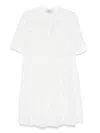 Ermanno Firenze Cotton Mini Dress In White