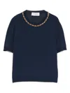 Ermanno Firenze Crew-neck T-shirt In Blue
