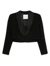 Ermanno Firenze Cropped Jacket In Black