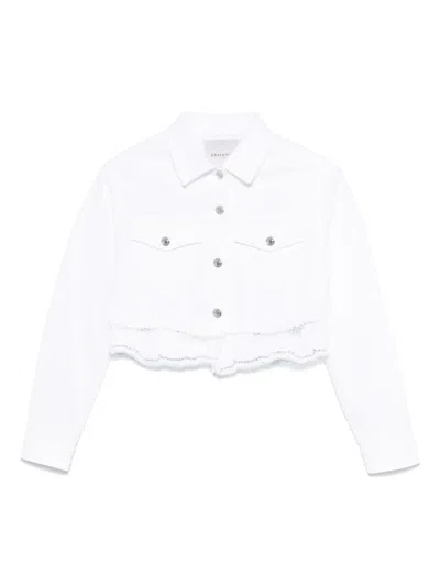 Ermanno Firenze Cropped Jacket In White