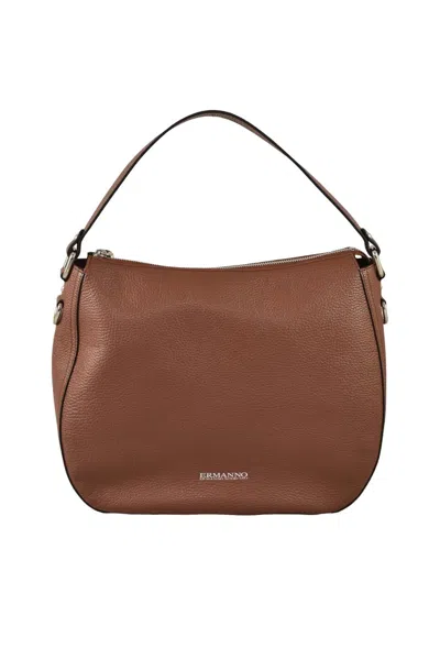 Ermanno Firenze Delizia Hobo Bag Leather - Brown