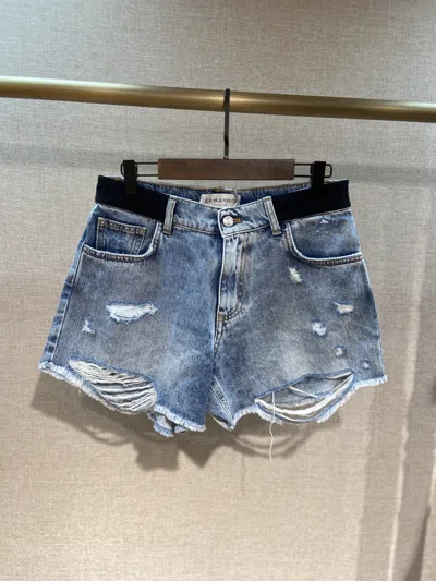 Ermanno Firenze Denim Shorts With Multiple Pockets