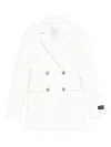 Ermanno Firenze Double-breasted Blazer In White