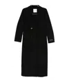 Ermanno Firenze Double-breasted Coat In Black