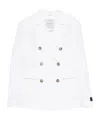 Ermanno Firenze Double-breasted Blazer In White