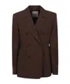 Ermanno Firenze Double-breasted Suit Jacket In Multi