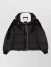 Ermanno Firenze Floral-applique Hooded Coat