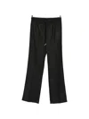 Ermanno Firenze 드로스트링 웨이스트 테일러드 팬츠 In Black