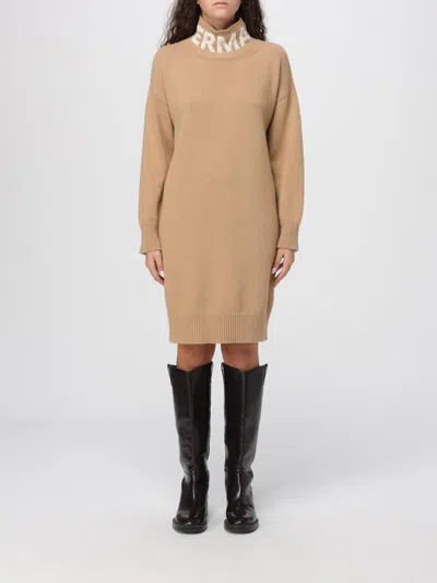 Ermanno Firenze Dress  Woman Color Camel In Brown