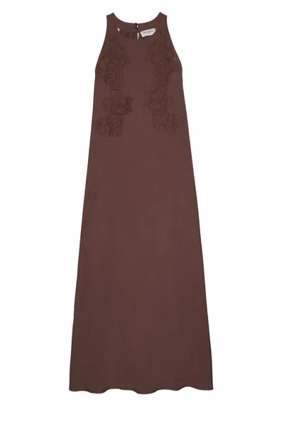 Ermanno Firenze Dresses In Marrone Scuri