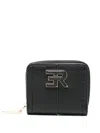 Ermanno Firenze Eba Logo Plaque Wallet In Black