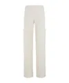 Ermanno Firenze Ivory Wide-leg Jogging Pants
