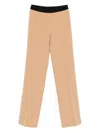 Ermanno Firenze Elastic-waistband Trousers In Nude