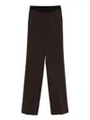Ermanno Firenze Elasticated-waist Trousers In Black