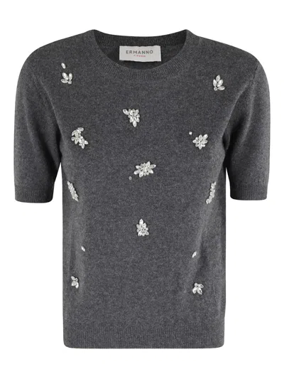 ERMANNO FIRENZE EMBELLISHED TOP