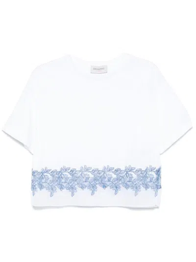 Ermanno Firenze Embroidered Cotton T-shirt