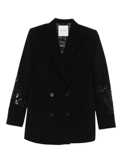 ERMANNO FIRENZE ERMANNO FIRENZE EMBROIDERED DOUBLE-BREASTED JACKET