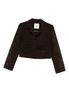 Ermanno Firenze Embroidered Pocket Jacket In Black