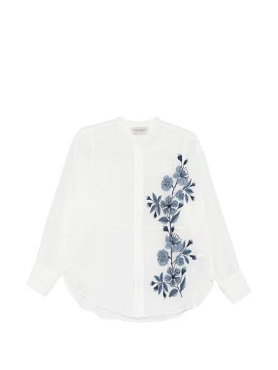 Ermanno Firenze Embroidered Shirt In Neutral
