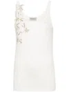 ERMANNO FIRENZE ERMANNO FIRENZE EMBROIDERED TANK TOP
