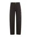 Ermanno Firenze Embroidery Detail Track Pants In Brown