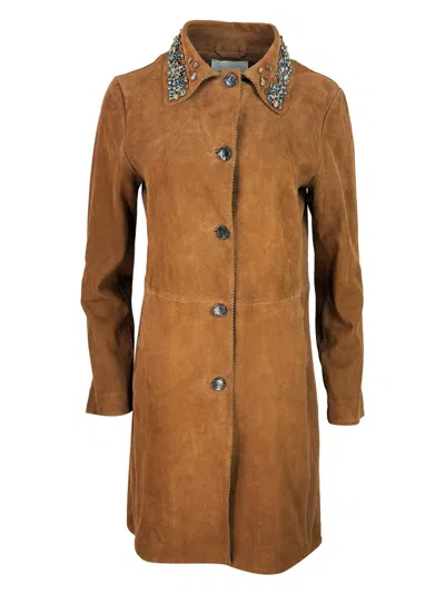 Ermanno Firenze Ermanno Florence Coats In Brown