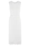 Ermanno Firenze Lace-detailing Midi Dress