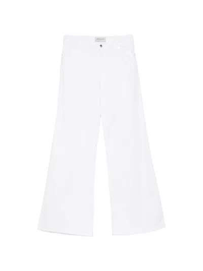 Ermanno Firenze Five-pocket Flared Jeans In White