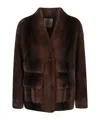 Ermanno Firenze Flap-pocket Jacket In Brown