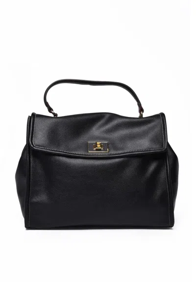 Ermanno Firenze Flap Treasure Handbag - Black