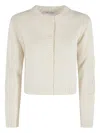 Ermanno Firenze Button Long-sleeved Sweater In Neutral