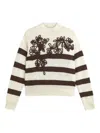 Ermanno Firenze Floral-embroidered Sweater In Neutral