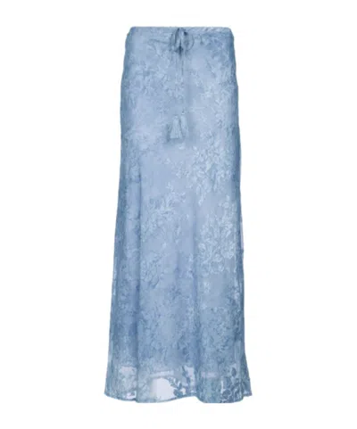 Ermanno Firenze Straight Skirt In Blue