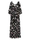 Ermanno Firenze Floral-print Dress In Black
