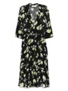 Ermanno Firenze Floral-print Dress In Black