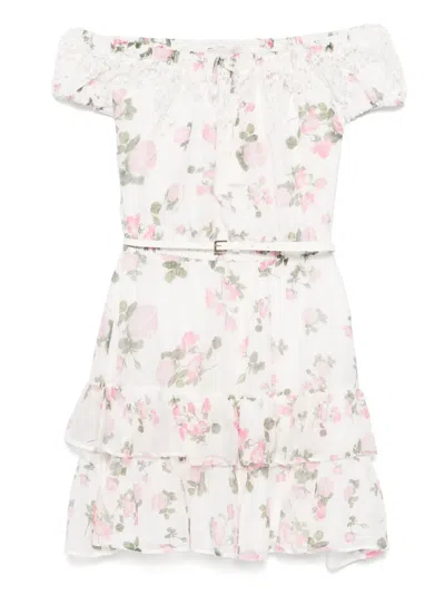 Ermanno Firenze Floral-print Dress In White