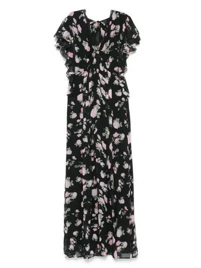 Ermanno Firenze Floral-print Dress In Black