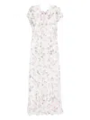 Ermanno Firenze Floral-print Maxi Dress In White