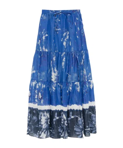 Ermanno Firenze Floral-print Maxi Skirt