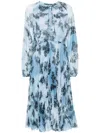 ERMANNO FIRENZE FLORAL-PRINT MIDI DRESS