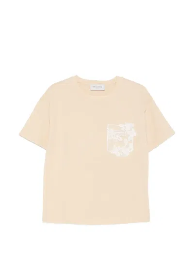 Ermanno Firenze Floral-pocket T-shirt In Neutral