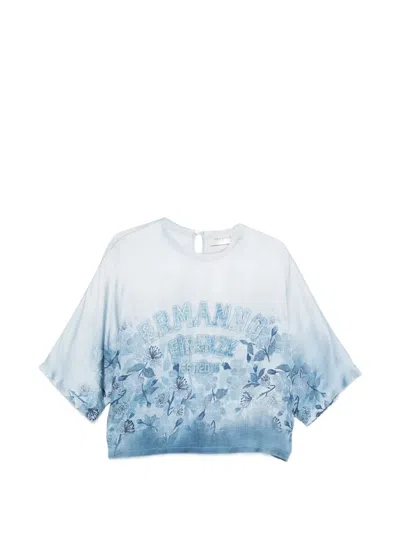 Ermanno Firenze Floral-print T-shirt In White